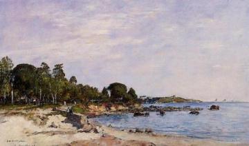 Juan-les-pins, The Bay And The Shore Artwork by Eugène-Louis Boudin
