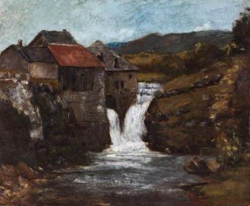The Mill At Orbe Artwork by Gustave Courbet