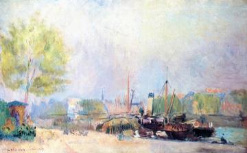 The Quai du Louvre in Spring Artwork by Albert Lebourg