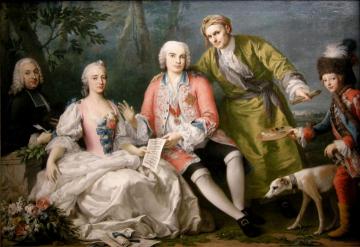 Singer Farinelli And Friends Artwork by Jacopo Amigoni