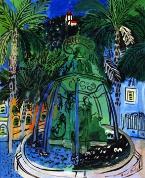 The Fountain at Hyères Artwork by Raoul Dufy