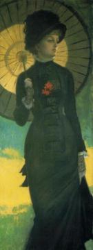Mrs. Newton with a Parasol Artwork by James Tissot