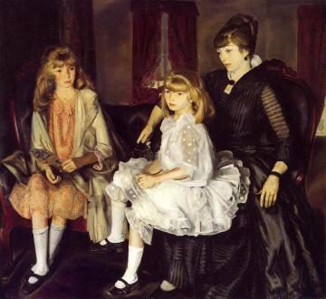 Emma and Her Children Artwork by George Wesley Bellows