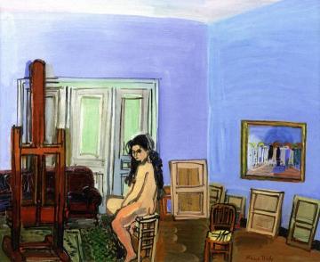 Model With Stool Artwork by Raoul Dufy