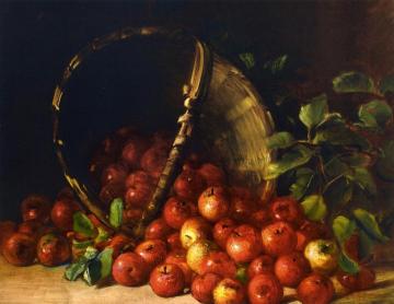 Apples in an Overturned Basket Artwork by Charles Ethan Porter