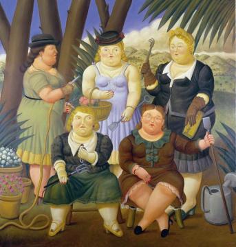 The Gardening Club Artwork by Fernando Botero