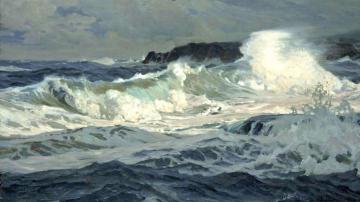 Southwesterly Gale, St. Ives Artwork by Frederick Judd Waugh