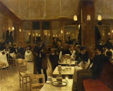 La brasserie Artwork by Jean Georges Beraud