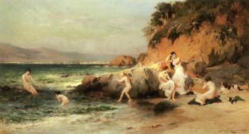 The Bathing Beauties Artwork by Frederick Arthur Bridgman