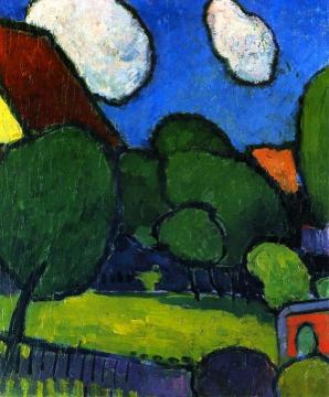 Big Clouds, Big Trees Artwork by Alexej Jawlensky