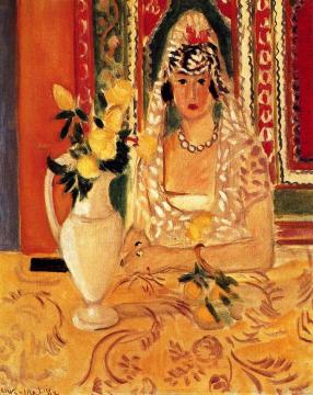 Spanish Woman With Flowers Artwork by Henri Matisse