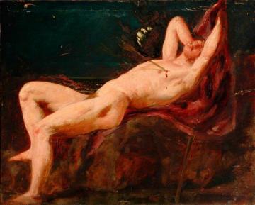 Man With An Arrow Artwork by William Etty