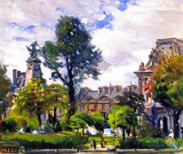 Gardens Of The Tuileries, The Louvre Artwork by Joseph Kleitsch