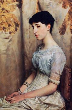 Miss Alice Lewis Artwork by Sir Lawrence Alma Tadema