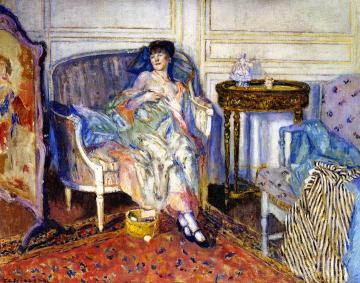 In the Boudoir Artwork by Frederick Carl Frieseke