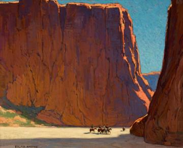 Sunset, Canyon De Chelly Artwork by Edgar Alwyn Payne