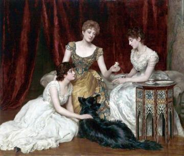The Three Daughters Of William Reed Artwork by John Maler Collier