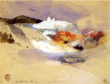 Hot Springs, Yellowstone Artwork by Thomas Moran