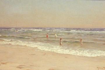 Bathers at Skagen Artwork by Johan Krouthén