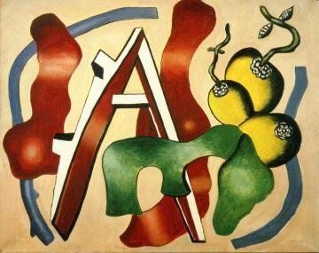 Still LIfe with Three Yellow Fruit Artwork by Fernand Léger