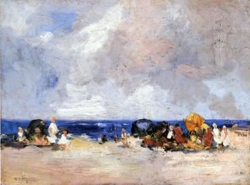A Day At The Beach Artwork by Edward Potthast