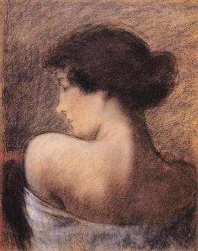 Profile of a Woman Artwork by József Rippl-Rónai
