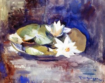 The Water Lilies Artwork by Frank Weston Benson