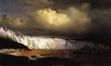 View of Sermitsialik Glacier Artwork by William Bradford