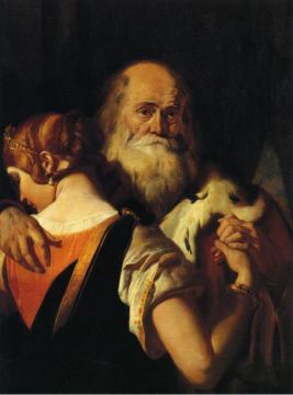 King Lear And Cordelia Artwork by Daniel Maclise