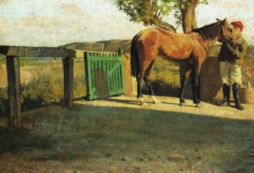 Horse in the Sunlight Artwork by Giuseppe Abbati