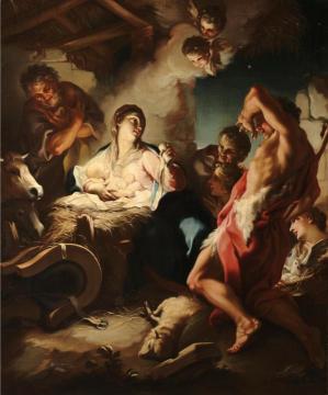 Adoration of the Shepherds Artwork by Antonio Balestra
