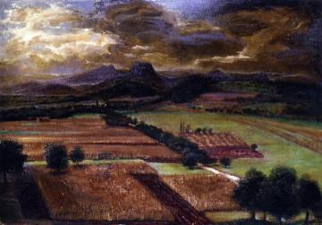 Hegauberge Mit Getreidefelder Und Hohentwiel Artwork by Otto Dix