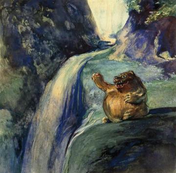 The Uncanny Badger Artwork by John La Farge