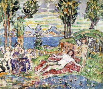 Cherubs Artwork by Maurice Prendergast