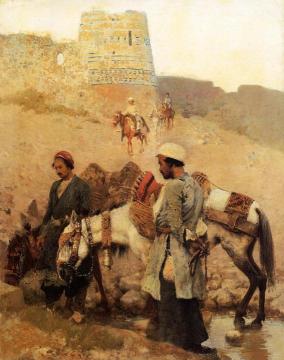 Traveling in Persia Artwork by Edwin Lord Weeks