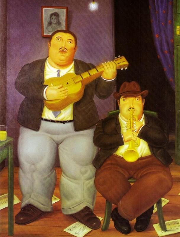 The Musicians, 1986 Artwork by Fernando Botero
