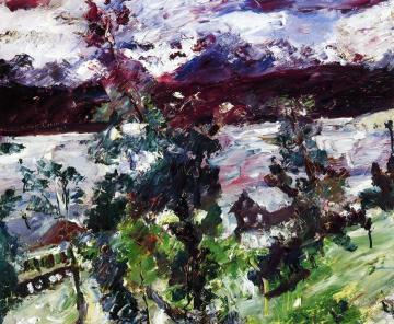 The Walchensee, New Snow Artwork by Lovis Corinth