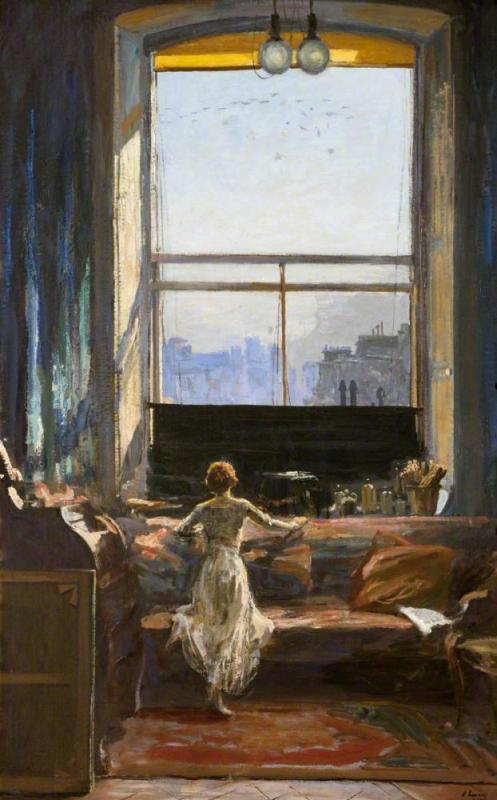 The Studio Window Artwork by Sir John Lavery