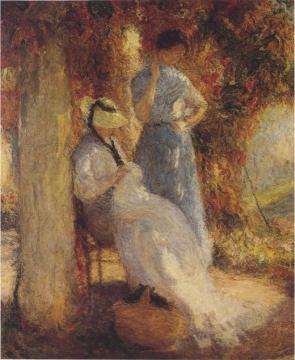 Sewing at Marquayrol Artwork by Henri Martin