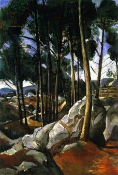Path in the Forest of Fontainebleau Artwork by Andre Derain