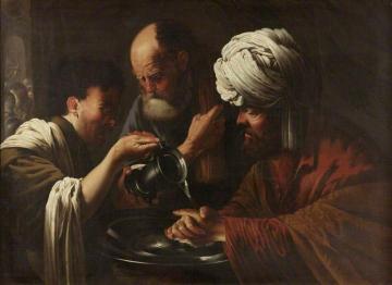 Pilate Washing His Hands Artwork by Hendrick Terbrugghen