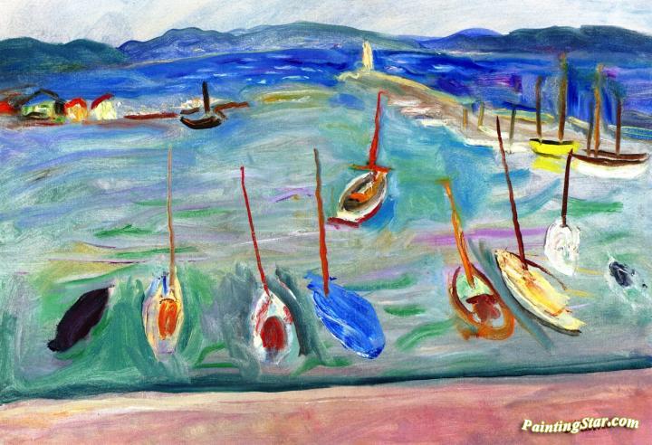 The Port of St. Tropez Artwork by Charles Camoin