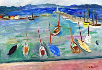 The Port of St. Tropez Artwork by Charles Camoin