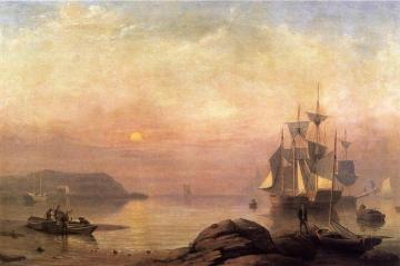 Sunrise through Mist Artwork by Fitz Hugh Lane