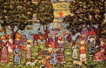 Sunset Artwork by Maurice Prendergast