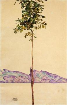Little Tree Artwork by Egon Schiele