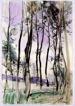 Landscape with Trees Artwork by Giovanni Boldini