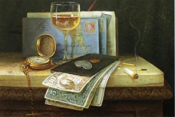 A Gentleman's Still Life Artwork by Charles Meurer