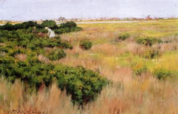 Landscape, near Coney Island Artwork by William Merritt Chase