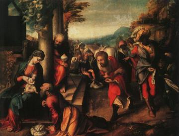 The Adoration of the Magi Artwork by Correggio